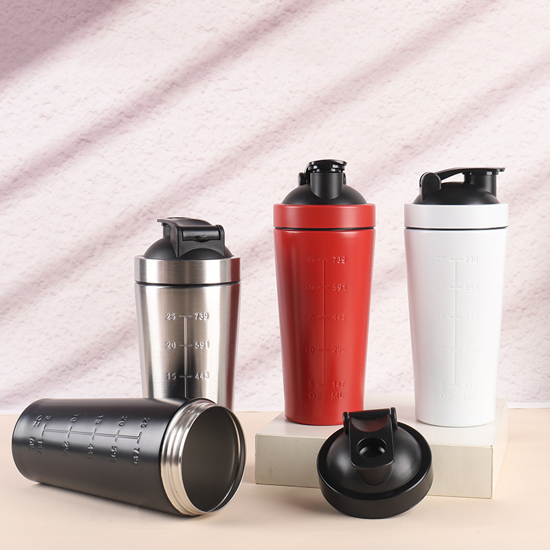 Nutrition And Fitness - 500ML/750ML Stainless Steel Protein Powder Shaker