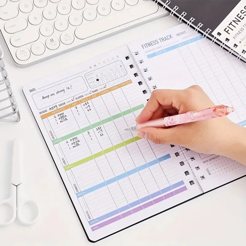 Spiral Notebook Daily Exercise - Fitness Nutrition Journal review and price