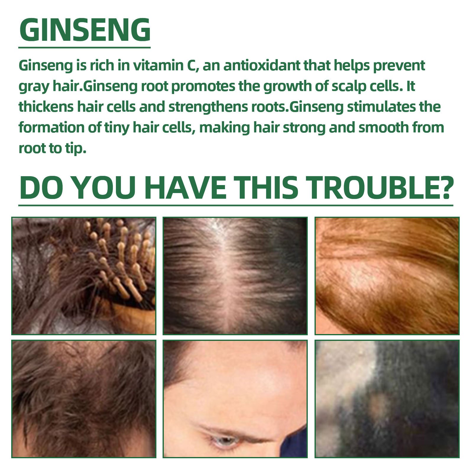 Natural Herbal Ginseng Hair Ca - Nutrition And Fitness review and price