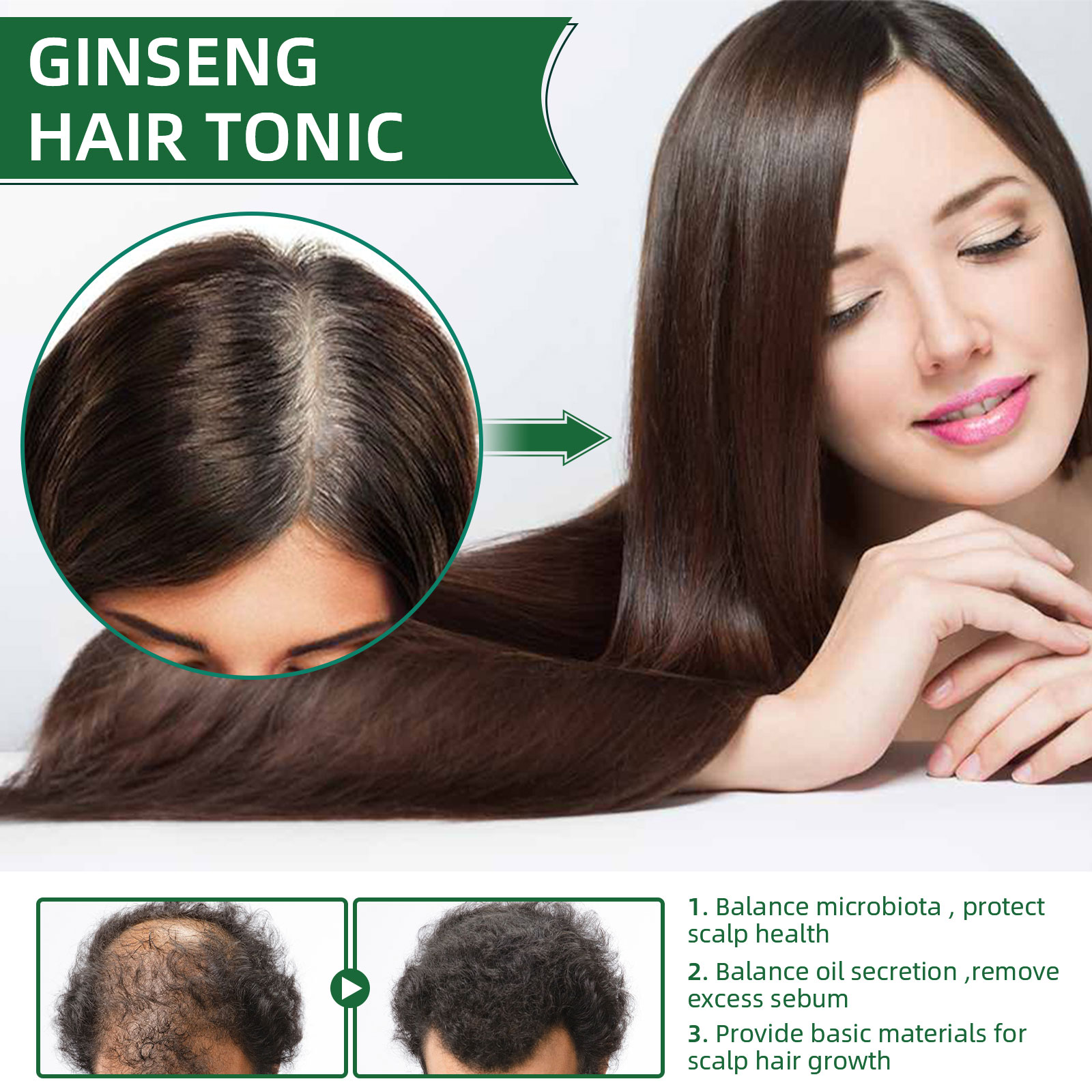 Natural Herbal Ginseng Hair Ca - Nutrition And Fitness review and price